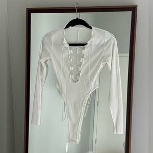 Long sleeve bodysuit women SMALL
